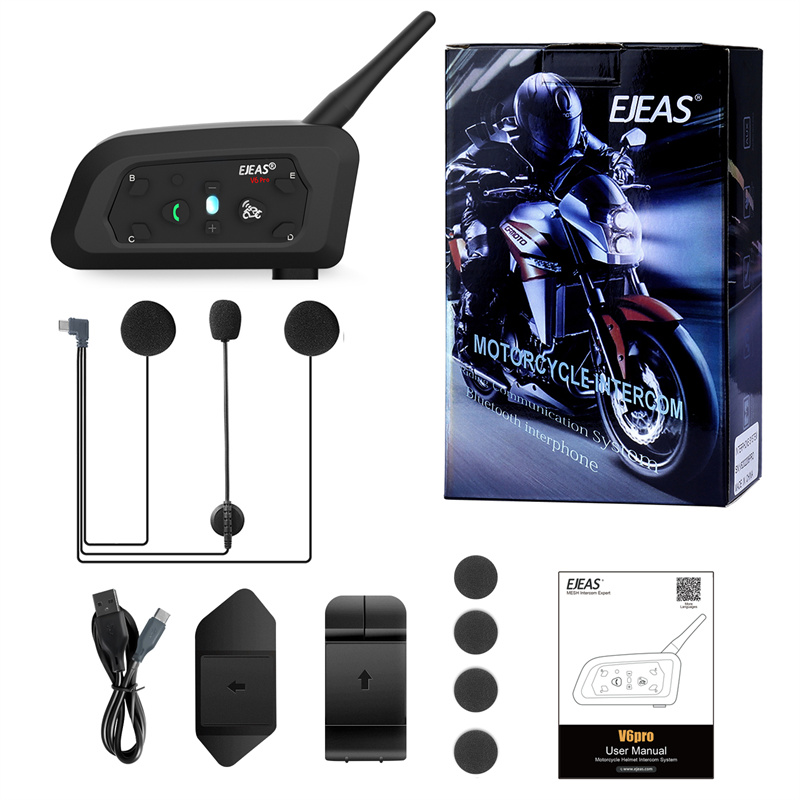 Motorcycle Helmets - Новая гарнитура NewEjeas V6 Pro Full