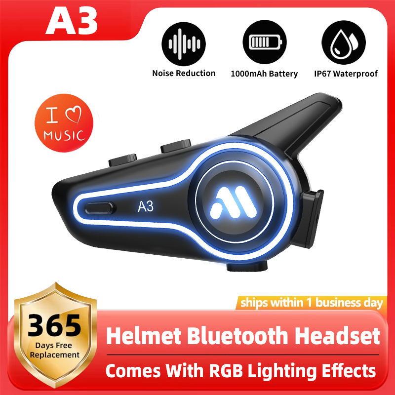 Full Face Motorcycle Helmet With Bluetooth - Новый A3 мотоциклетный шлем Bluetooth-гарнитура с
