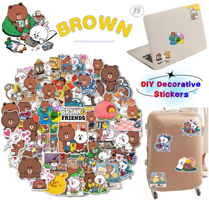 Atv Parts - LINE FRIENDS, коричневая Кони, Салли, декоративные