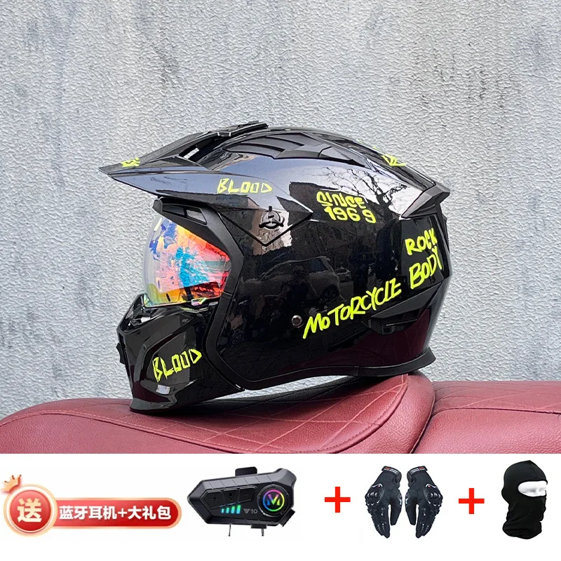 Orz Bluetooth шлем внедорожный – обзор и цена Full Face Motorcycle Helmet With Bluetooth